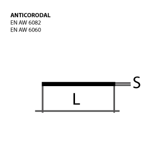 20x3 lunghezza=1 Metro Anticorodal 6060T6 Alluminio Barra Piatta mm 